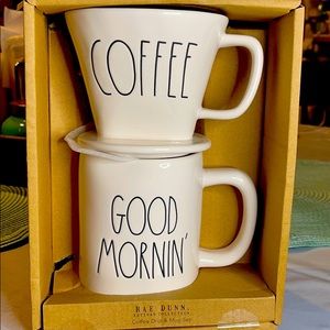 Rae Dunn Coffee Drip and Mug Set